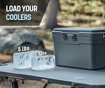 Alaskey® Extra Large Ice Block Mold 2.5 lbs With Lid (Single) | Create Perfect Ice Bricks | Professional Silicone Mold for Crafting Giant Ice Cubes, Ideal for Ice Baths, Coolers, Bartender Accessories